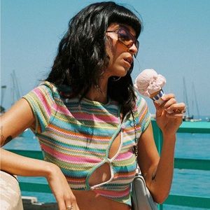 dianella top multi us size 0 princess polly NWT